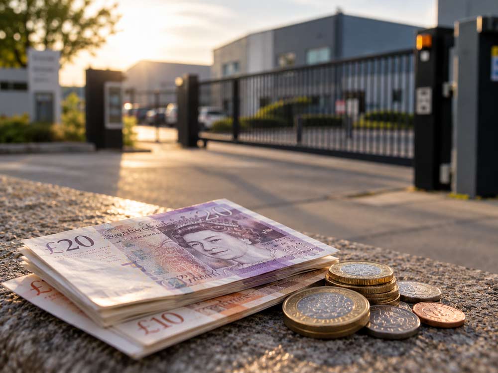 What does shared-gate administration cost a business park?