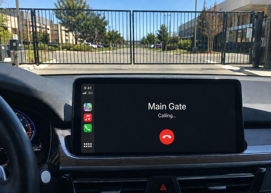 Phone call gate access