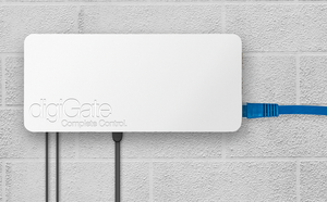 digiGate Garage system Installed on wall with Ethernet cable