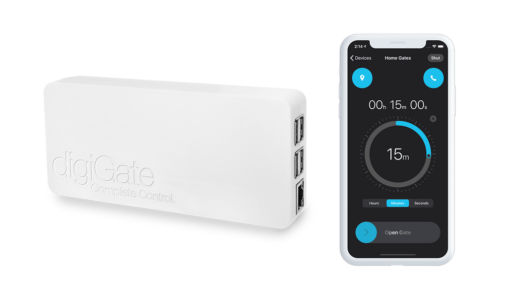 digiGate V1 - Electric Gates + Pedestrian Gate Control
