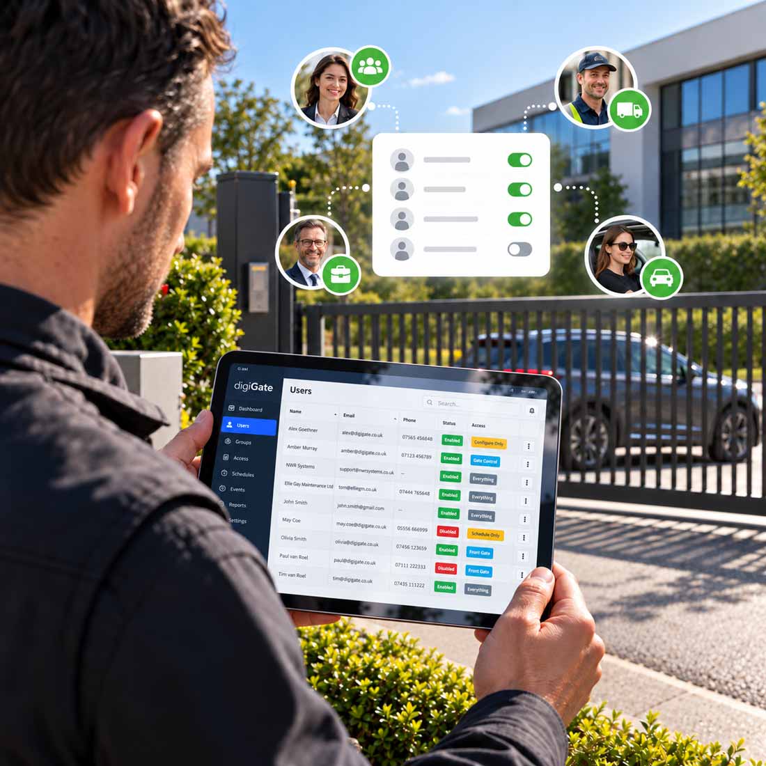 What makes digiGate access control unique?